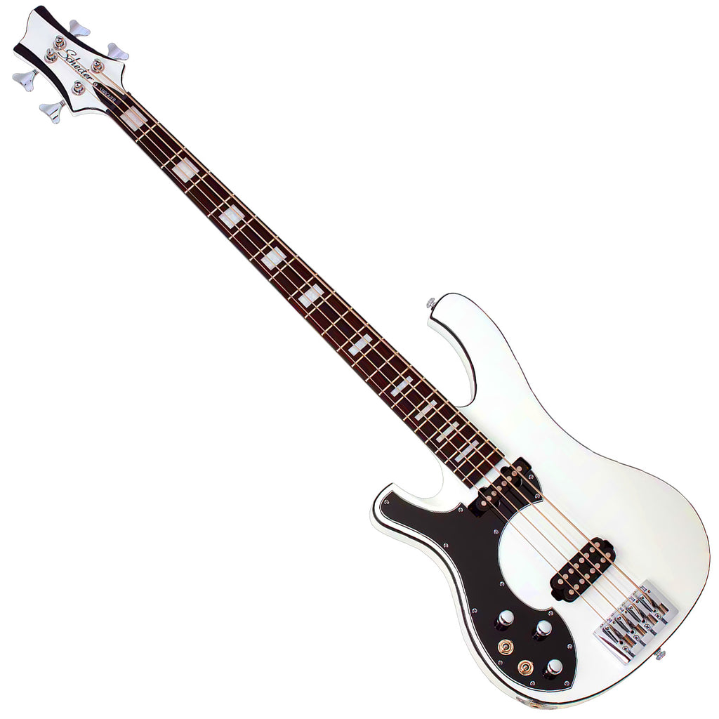 Schecter Stargazer 4 Left Hand Electric Bass in Gloss White - 689SHC