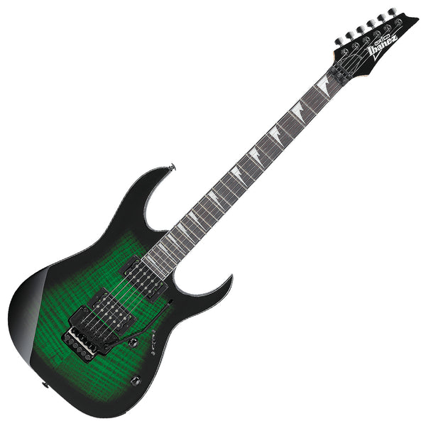 Ibanez GIO RG Electric Guitar in Transparent Emerald Burst - GRG320FATEB