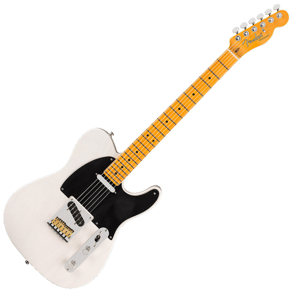 Fender American Ultra Luxe Vintage 50s Telecaster Electric Guitar Maple in White Blonde  - 0118242801