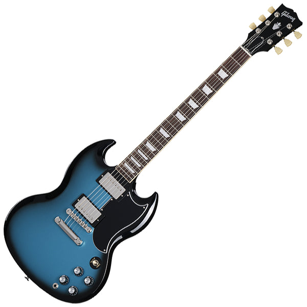 Gibson Custom Colour Series SG Standard 1961 Electric Guitar in Pelham Blue Burst w/Case - SG6100PKNH