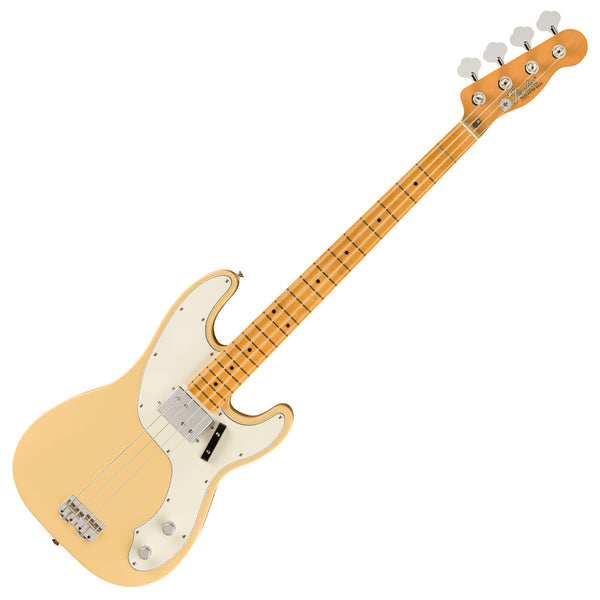 Fender VIntera II 70s Telecaster Electric Bass Maple Neck in VIntage White - 0149252341