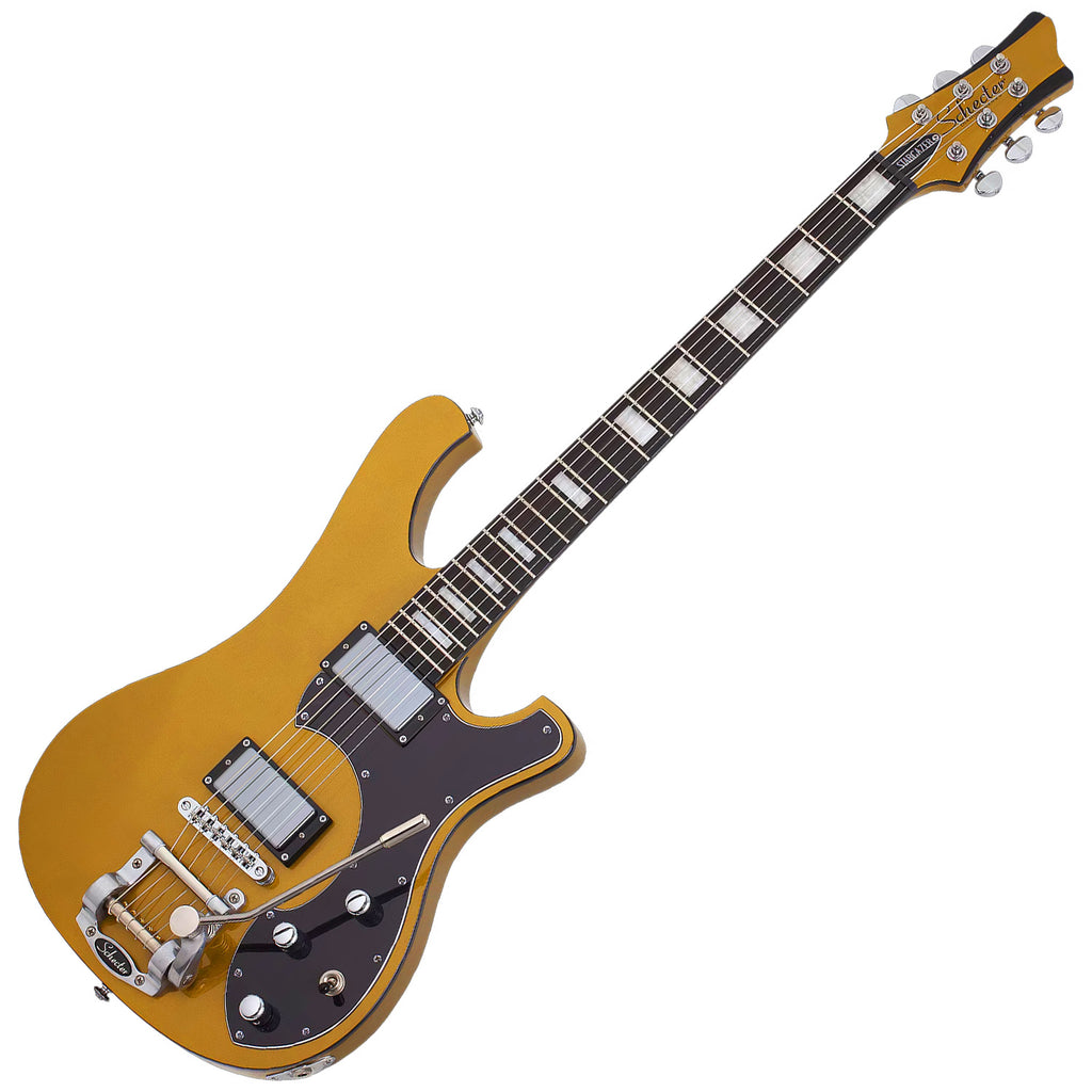 Schecter Stargazer 6 Electric Guitar Bigsby Style Trem in Metallic Gold  - 677SHC