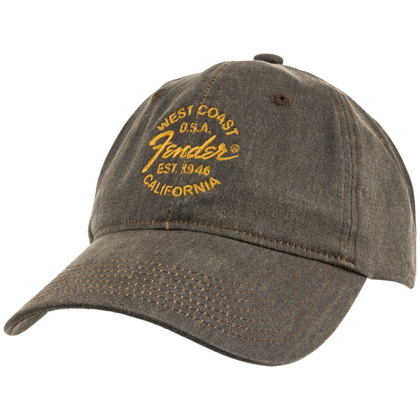 Fender West Coast Dad Hat in Oil | One Size - 9122421211