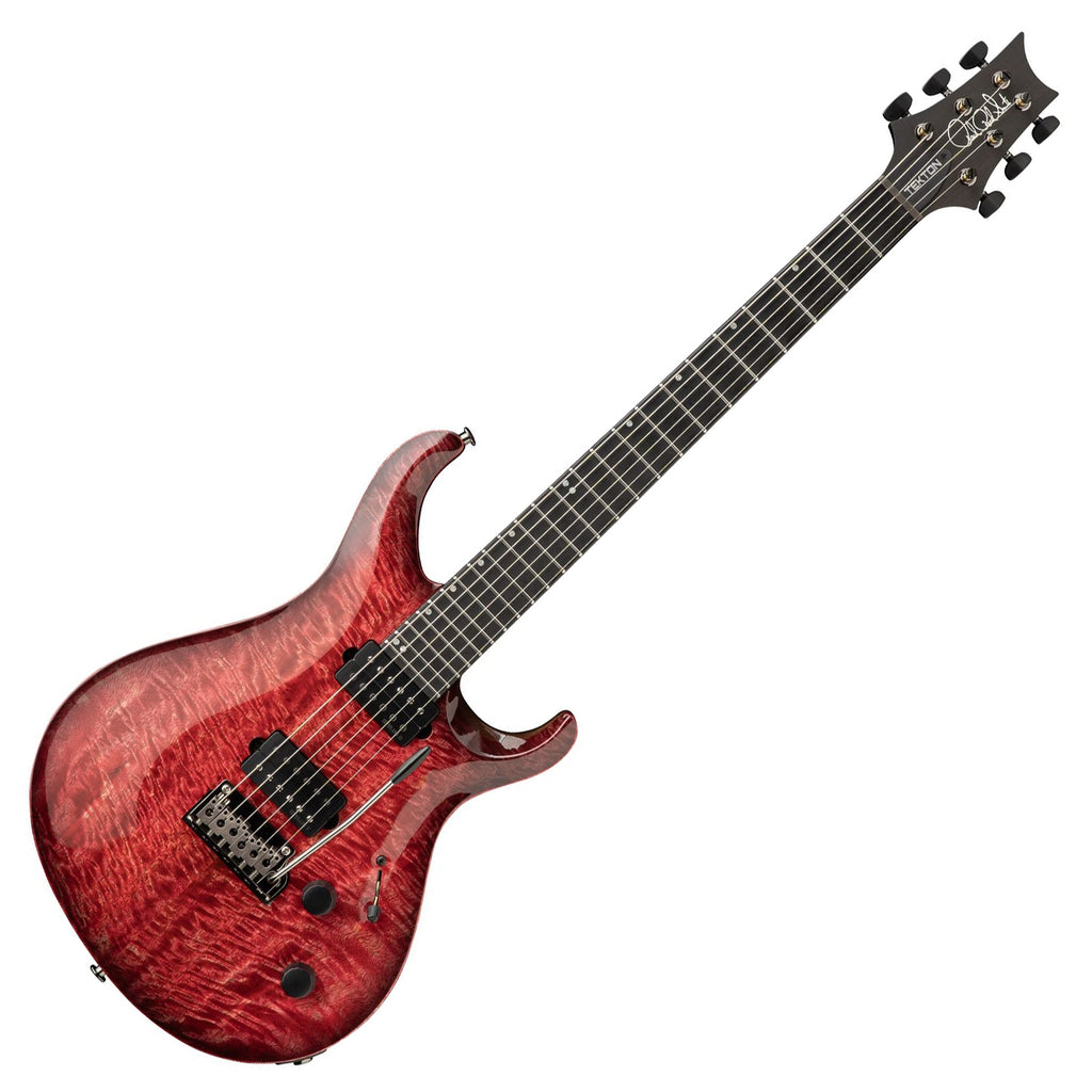 PRS Tekton T Electric Guitar Black Satin Neck In Fuchsia Aura w/PRS Premium Gig Bag - 117893UF
