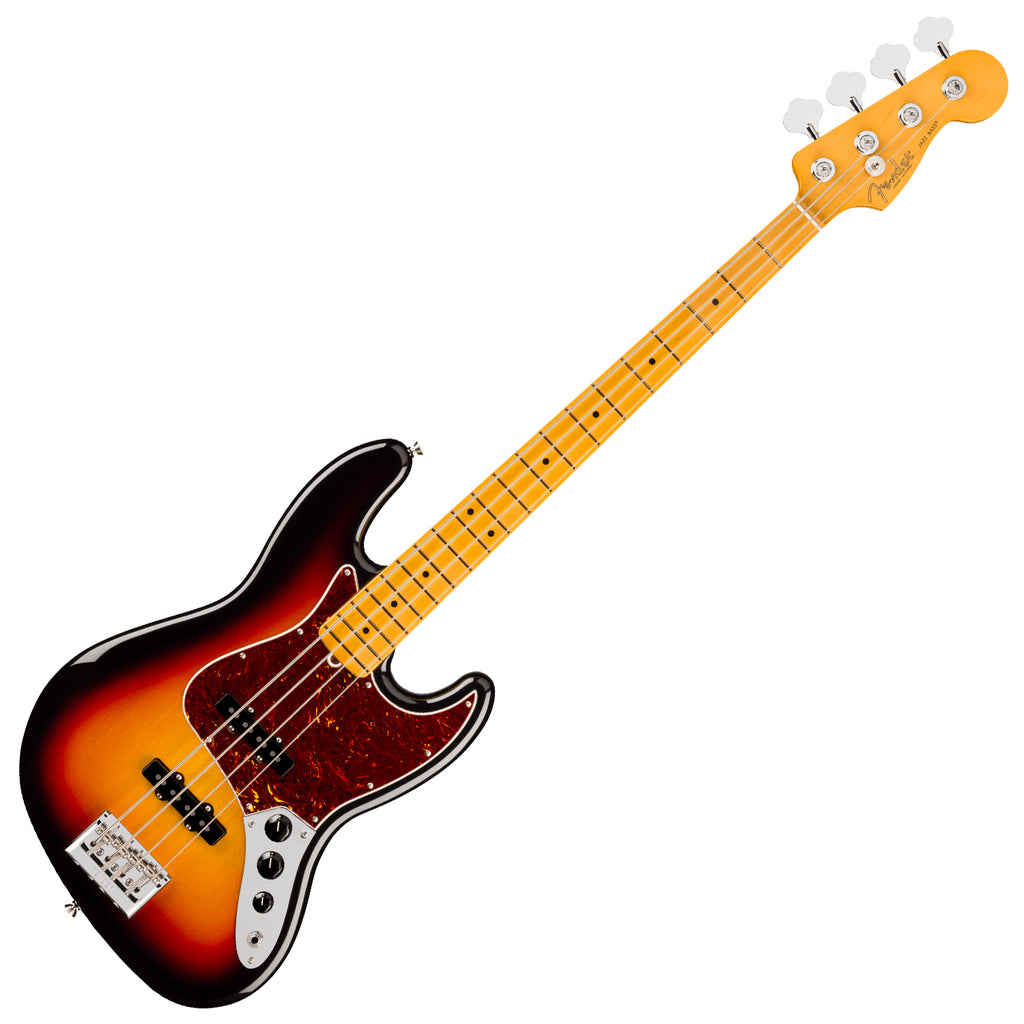 Fender American Professional Jazz Electric Bass Maple in 3-Color Sunburst w/Case - 0192932700