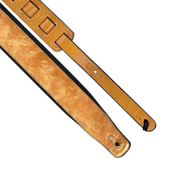 Profile 2.8 Inch Soft Leather Guitar Strap in Tan - PGS7802