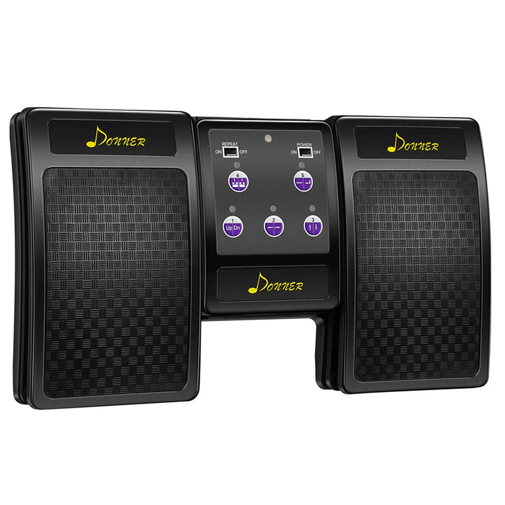 Donner Rechargeable Wireless Page Turner Pedal w/Bluetooth - DBM1BLACK