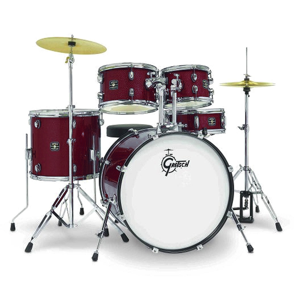 Gretsch Renegade 5 Piece Drum Set w/Hardware and Cymbals in Ruby Sparkle - RGE625RS