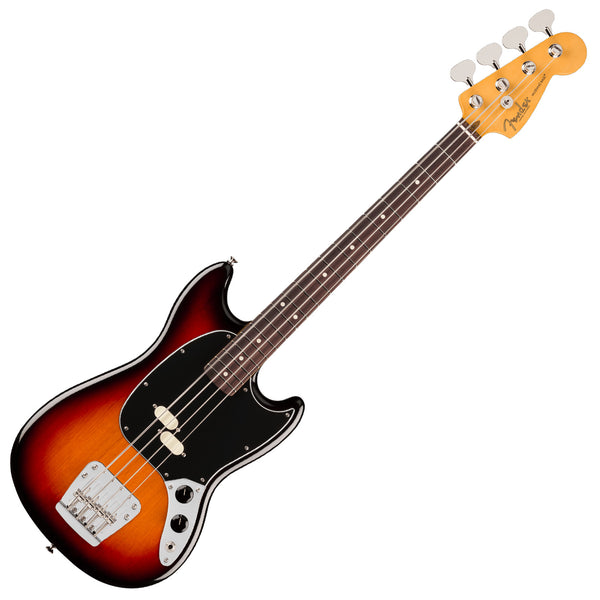 Fender American Professional Classic Mustang Electric Bass Rosewood in 3 Color Sunburst w/Deluxe Bag - 0198650300