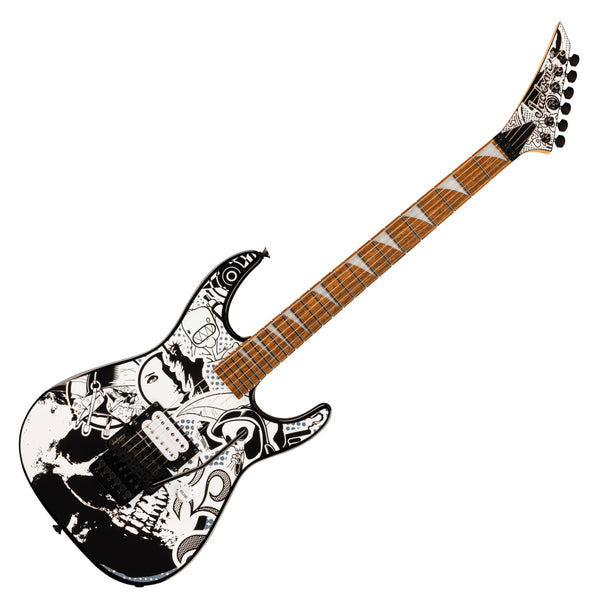 Jackson X Series Dinky DK1 H Electric Guitar Laurel in Skull Kaos - 2910032500