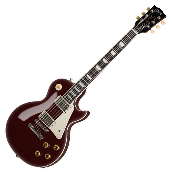 Gibson Custom Colour Series 50s Les Paul Standard AA Figured Top Electric Guitar in Translucent Oxblood - LPS500OXNH