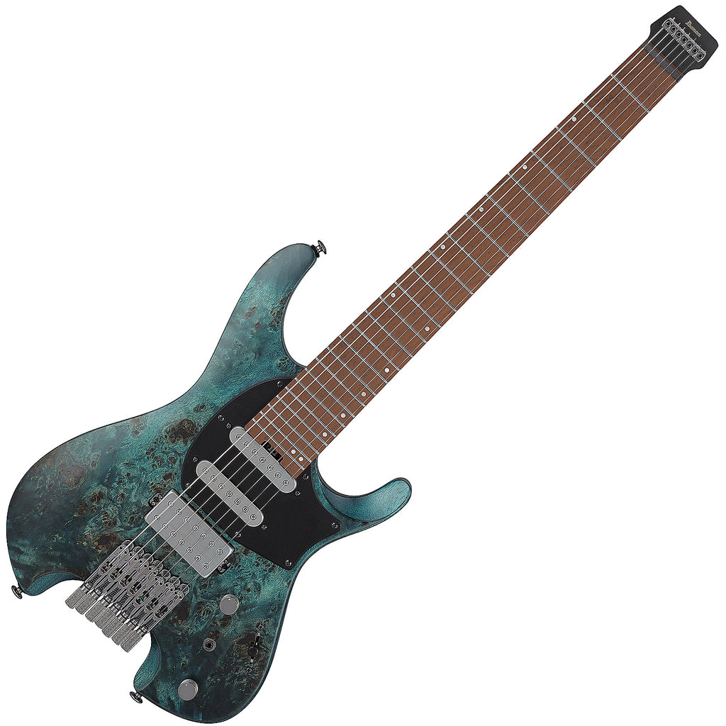 Ibanez Q Standard 7 String Electric Guitar in Cosmic Blue Low Gloss w/Bag - Q547PBCOL