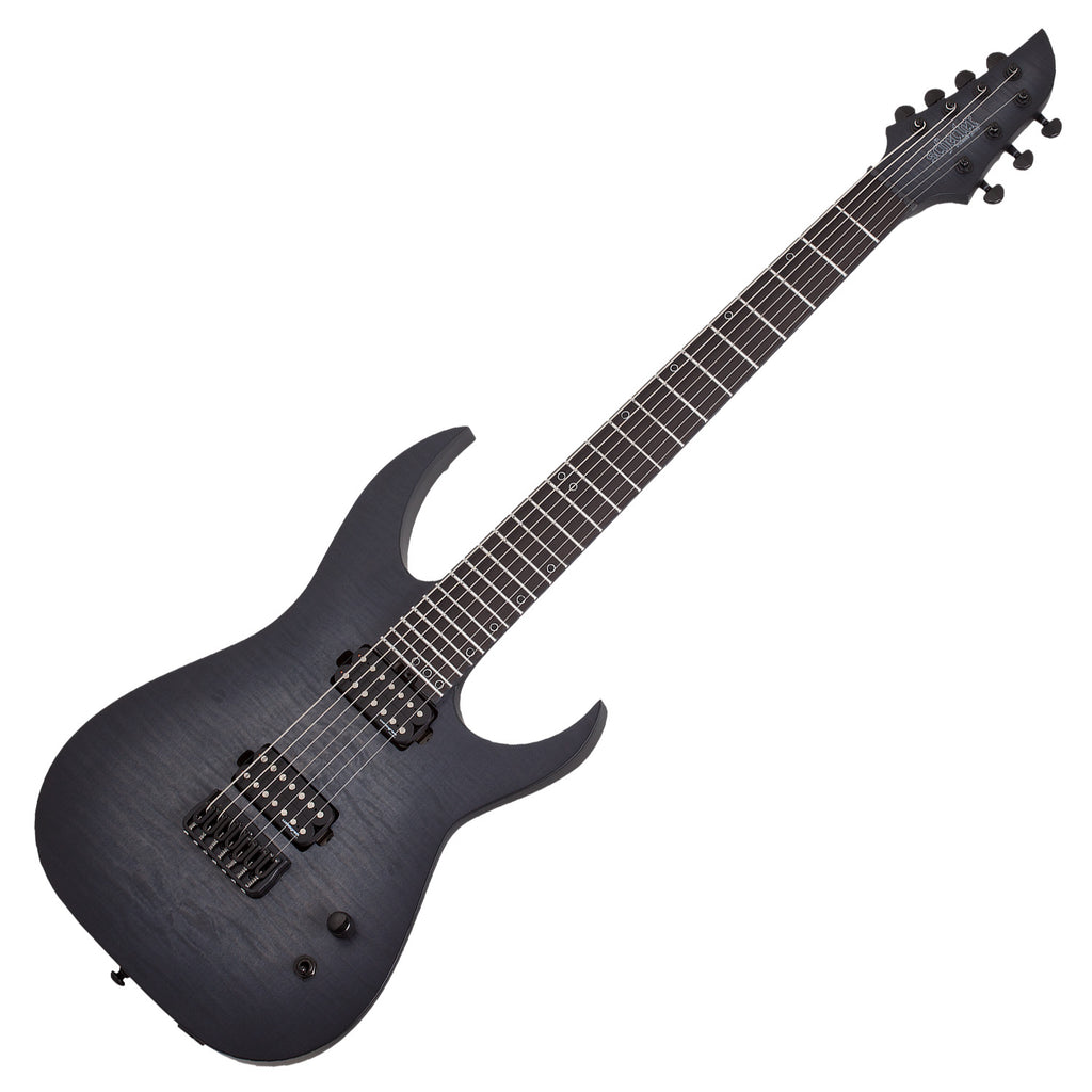 Schecter KM-7 MK-III Legacy 7 String Electric Guitar in Transparent Black Burst - 875SHC