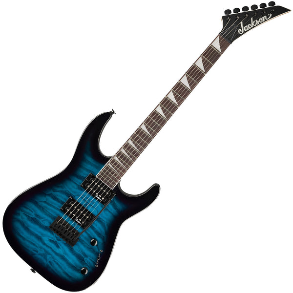Jackson JS Series Dinky JS20 DKQ 2PT Electric Guitar Amaranth in Transparent Blue Burst - 2910211586