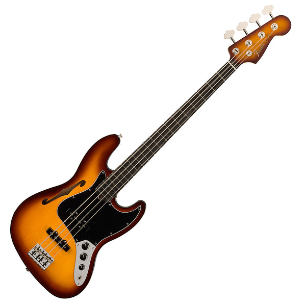 Fender Suona Thinline Jazz Electric Bass Ebony in VIolin Burst - 0170291830