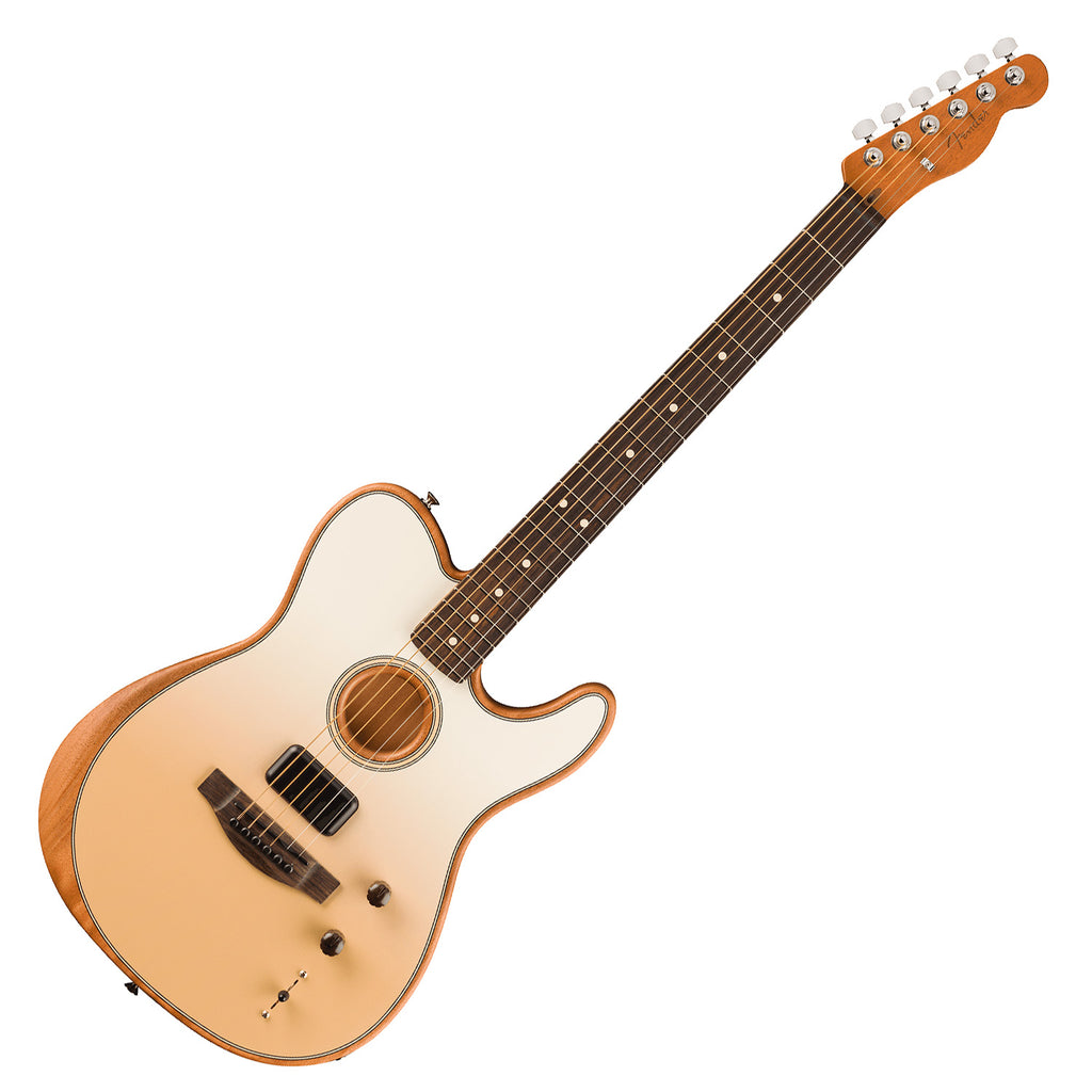 Fender FINNEAS Acoustasonic Player Telecaster Acoustic Electric Guitar in Cappuccino Fade w/Gig Bag - 0971713116