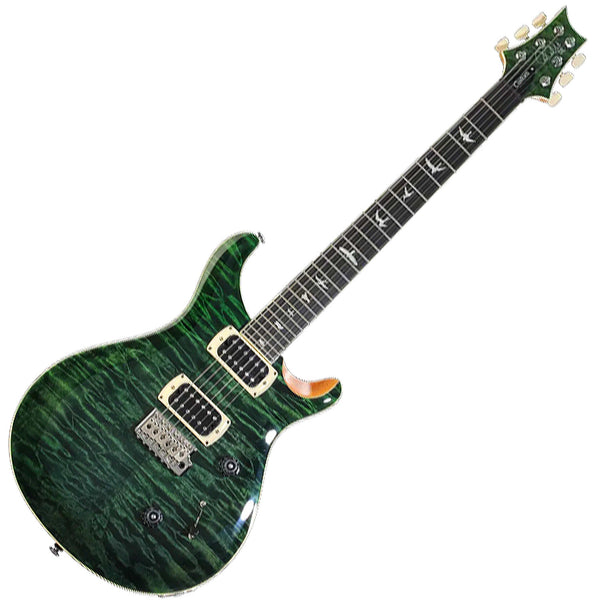 PRS SE Custom 24 Quilt Electric Guitar In Teal Black w/Gig Bag - CU4QQEIN1TK