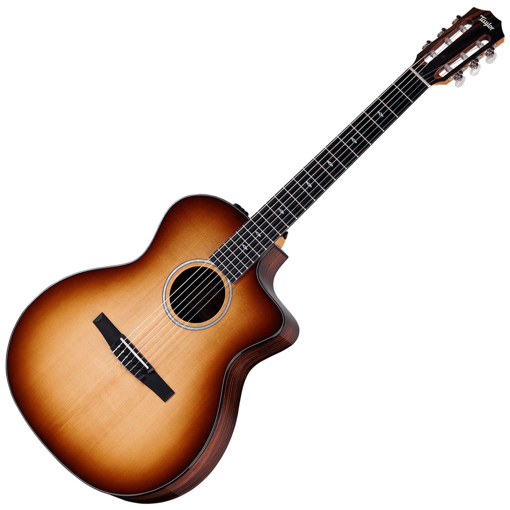 Taylor NOS GA Sunset BLVD LTD Cutaway Nylon Acoustic Electric Shaded Edge Burst w/AeroCase - NOS214CENPLSSBV