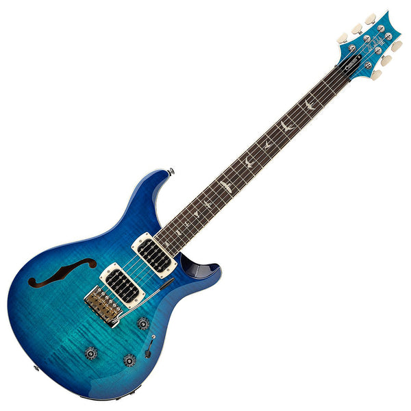PRS SE Custom 24 Semi Hollow Piezo Electric Guitar Rosewood in Lake Blue w/Gig Bag - CP4FFRIN1LB