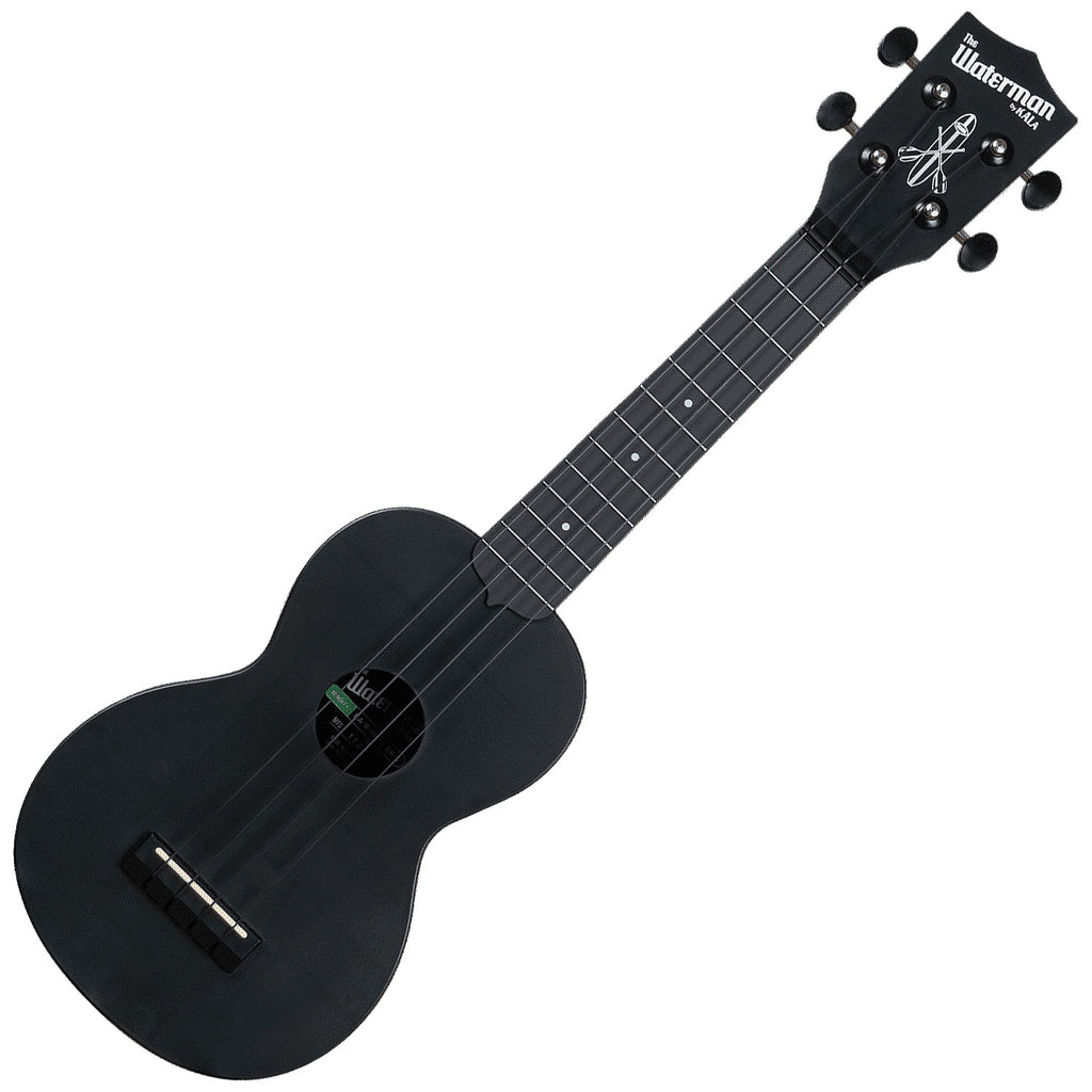 Kala Waterman Soprano Ukulele 100% Recycled in Black Sand - KARWMSBKS
