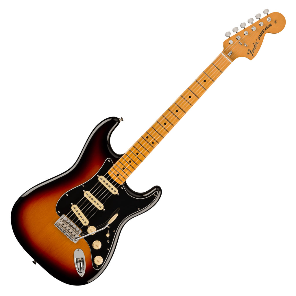 Fender VIntera II 70s Stratocaster Electric Guitar Maple Neck in 3 Tone Sunburst - 0149032300