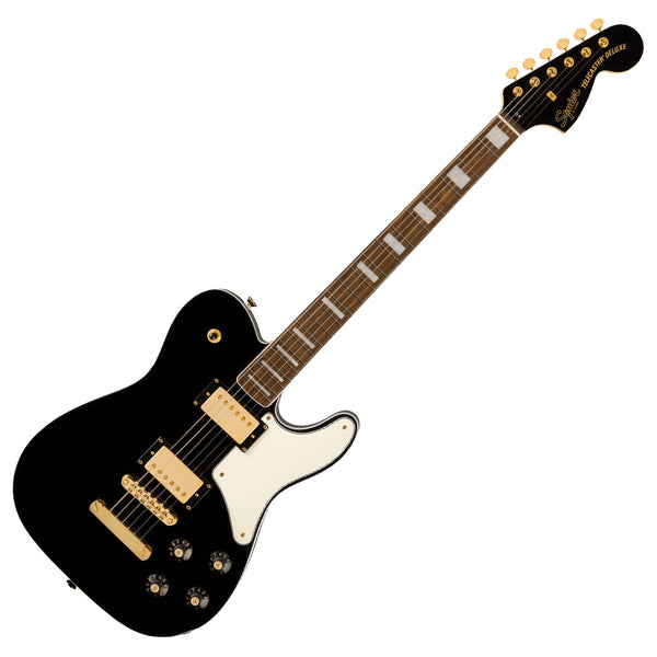 Squier Limited Edition Paranormal Troublemaker Telecaster Deluxe in Black w/Gold Hardware - 0377026506