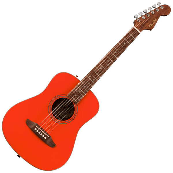 Fender California Standard Redondo Mini Acoustic Guitar Spruce Top in Fiesta Red w/Bag - 0974101140
