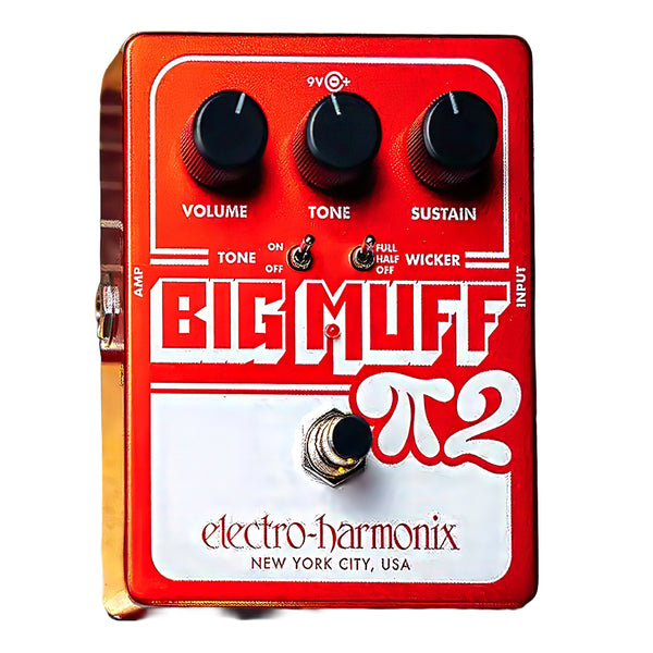 ElectroHarmonix Big Muff PI 2 Classic Distortion Sustainer w/Tone Wicker Effects Pedal - BMP2TW