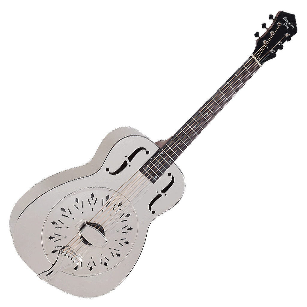 Recording King Metal Body Resonator Acoustic Guitar w/Chicken Feet Hole Design - RM998D