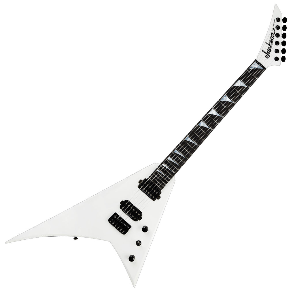 Jackson American Series Rhoads RR24 HT Electric Guitar Ebony in Snow White w/Case - 2805002876