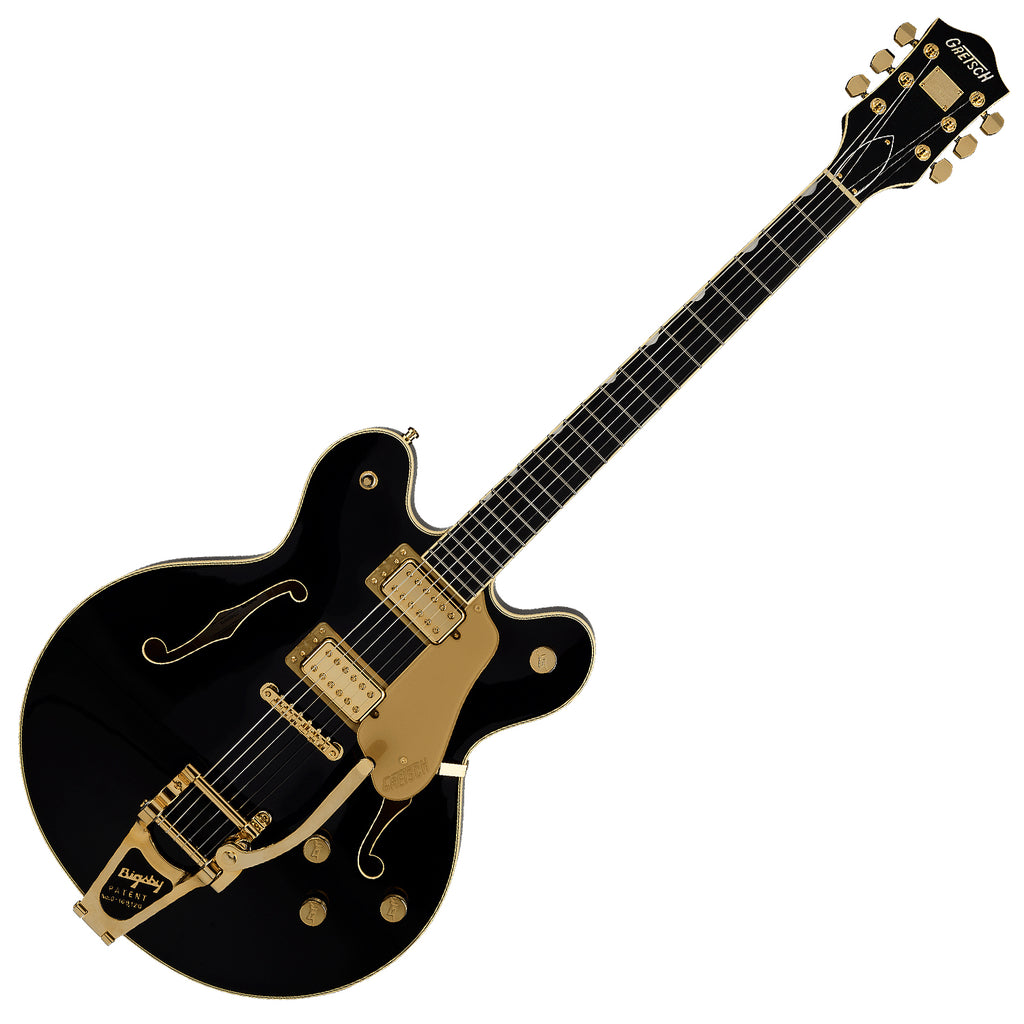 Gretsch Broadkaster LX Electric Guitar Center Block Bigsby Ebony in Black - 2400760806
