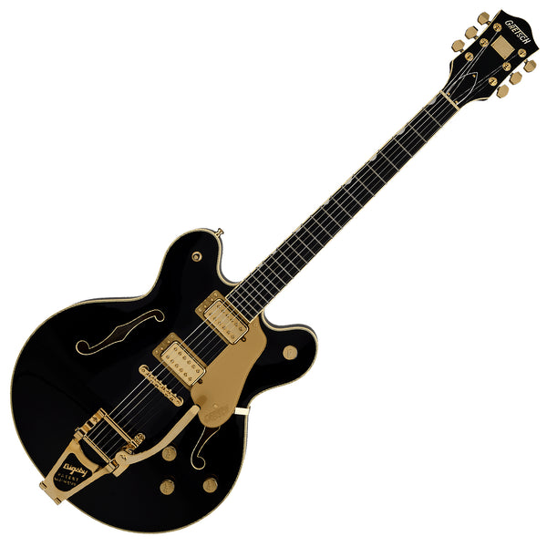 Gretsch Broadkaster LX Electric Guitar Center Block Bigsby Ebony in Black - 2400760806