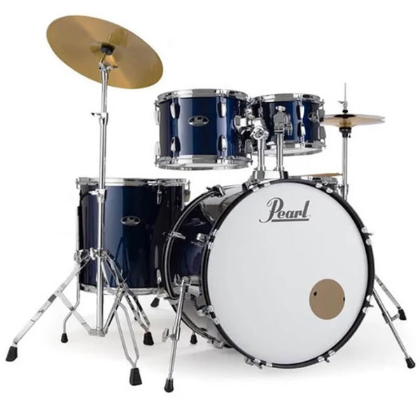 Pearl 5 Piece Roadshow Drum Kit in Royal Blue Metallic w/Stands and Cymbals - RS525SCC743