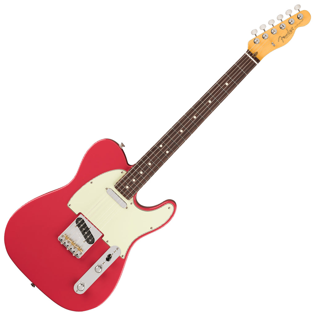 Fender American Professional Classic Telecaster Electric Guitar Rosewood in Faded Dakota Red w/Deluxe Bag - 0114960375