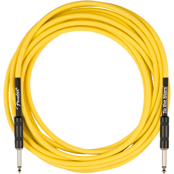 Fender Tom Delonge 18.6 Foot To The Stars Instrument Cable In Graffiti Yellow - 0990818263