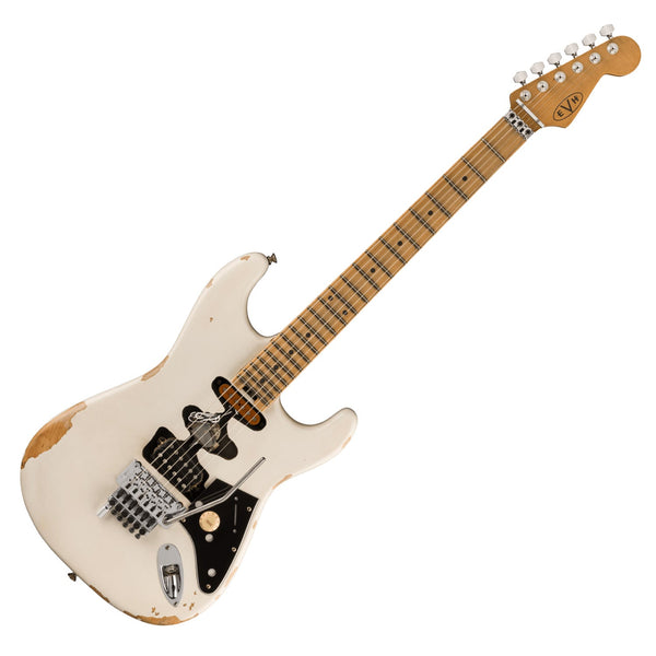 GET A 15% GIFT CARD | EVH Frankenstein Relic Series Electric Guitar Maple in White - 5108005576-0