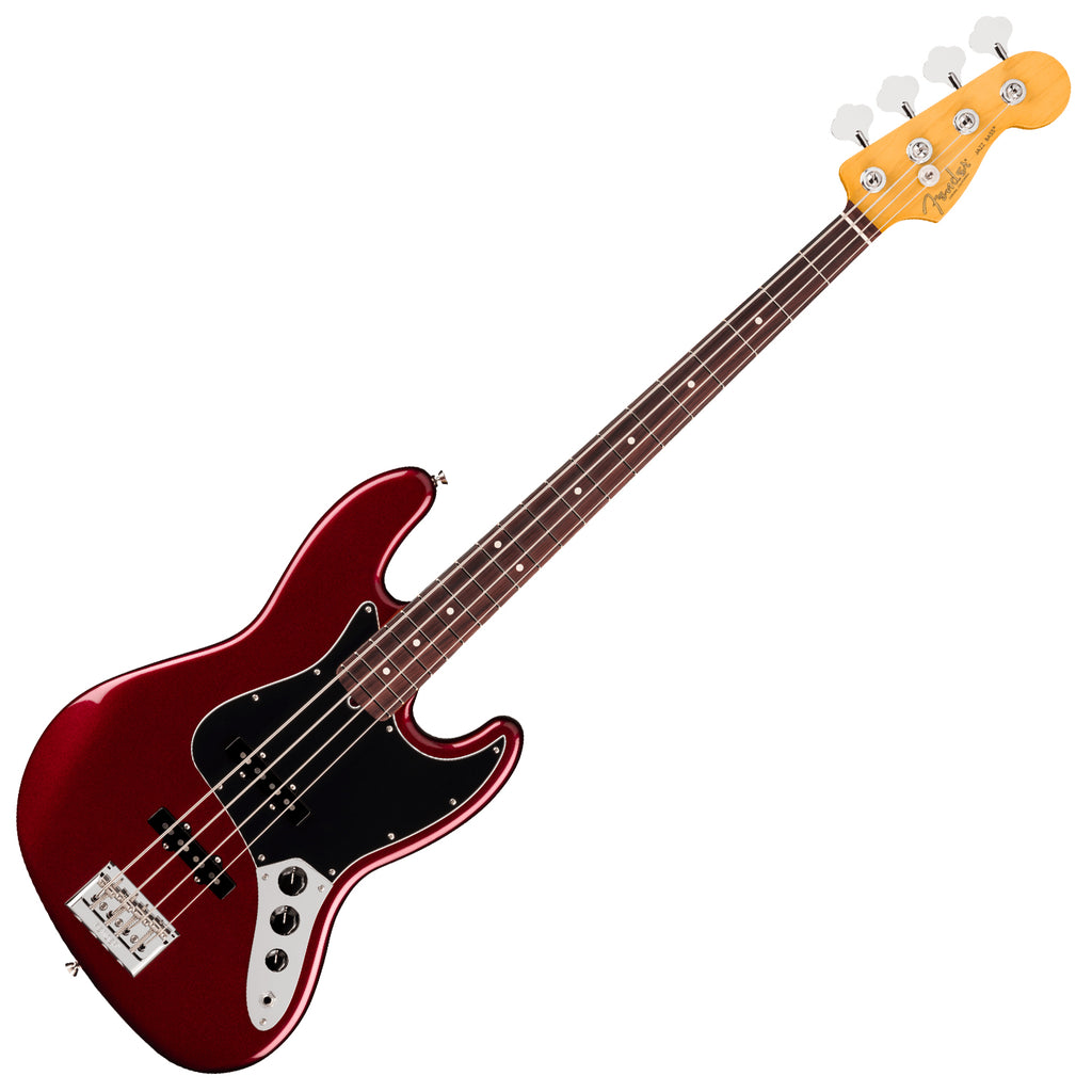 Fender American Professional Jazz Electric Bass Rosewood in Oxblood w/Case - 0192930730