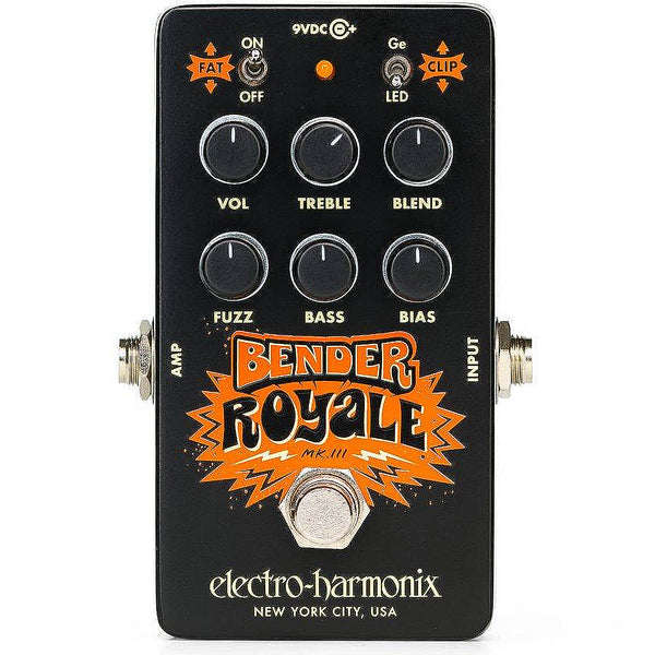 ElectroHarmonix Bender Royale Germanium Fuzz Effects Pedal in Black - BENDERBLACK