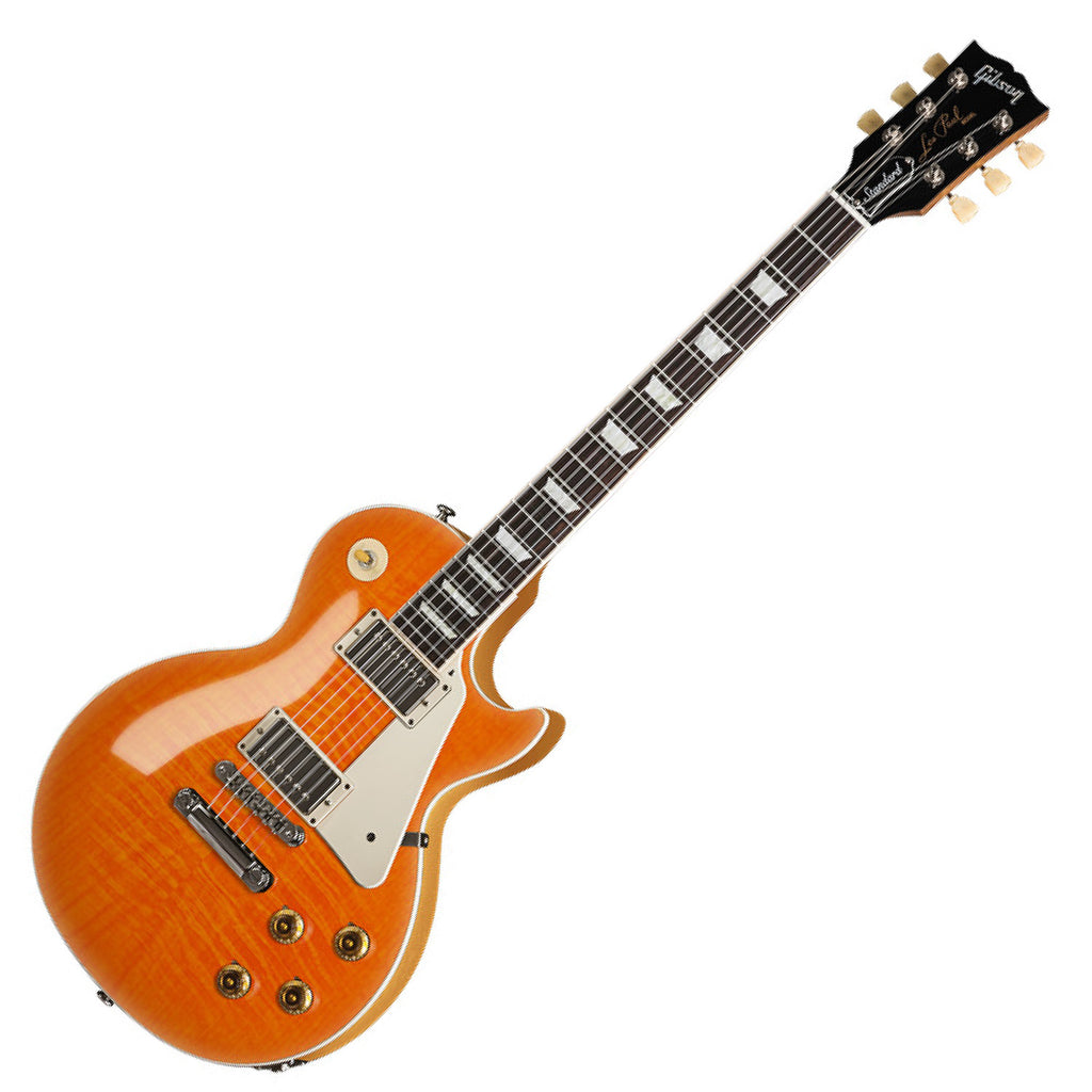 Gibson Custom Colour Series 50s Les Paul Standard AA Figured Top Electric Guitar in Honey Amber - LPS500HYNH