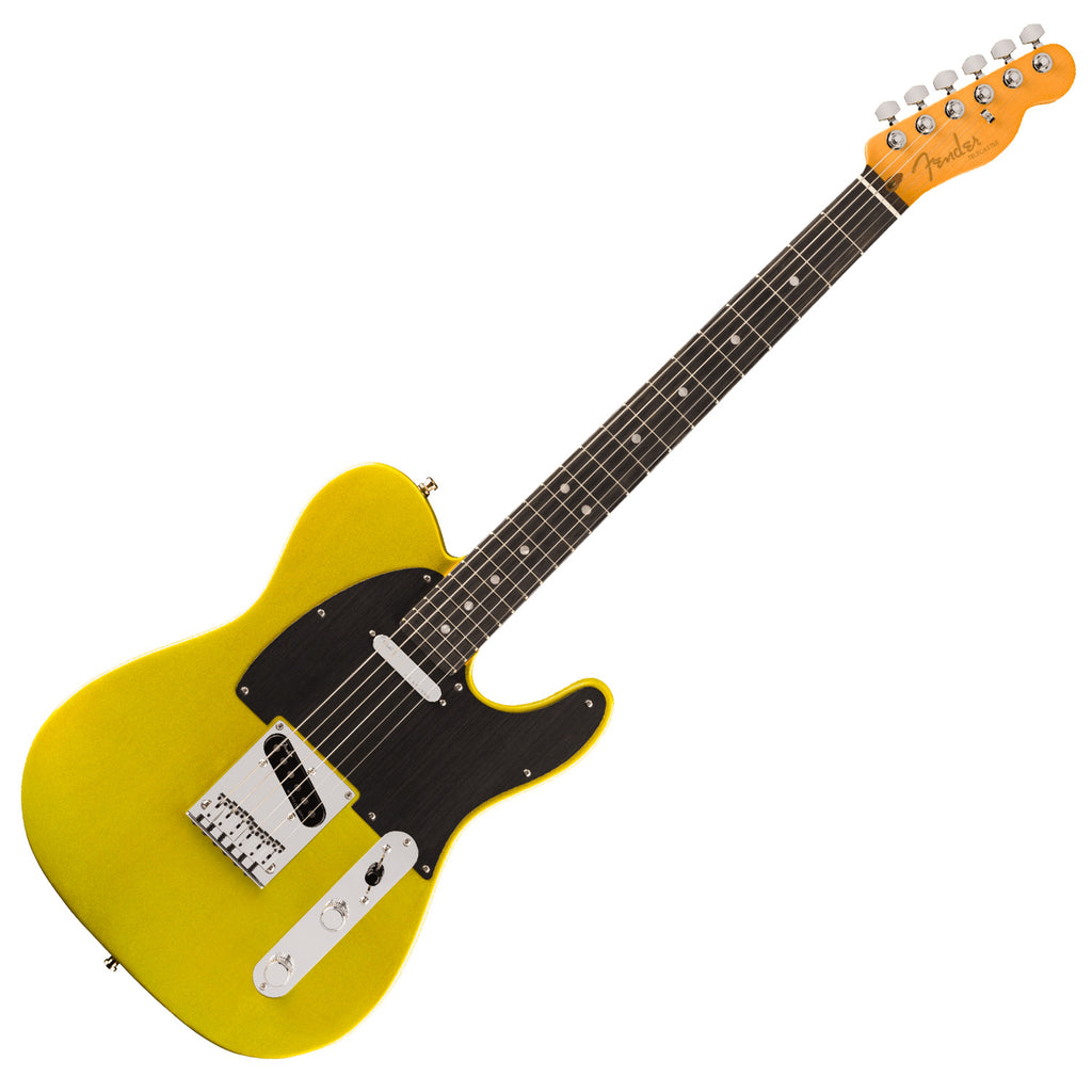 Fender American Ultra II Telecaster Electric Guitar Ebony Fingerboard in Solar Flare w/Case - 0119171733