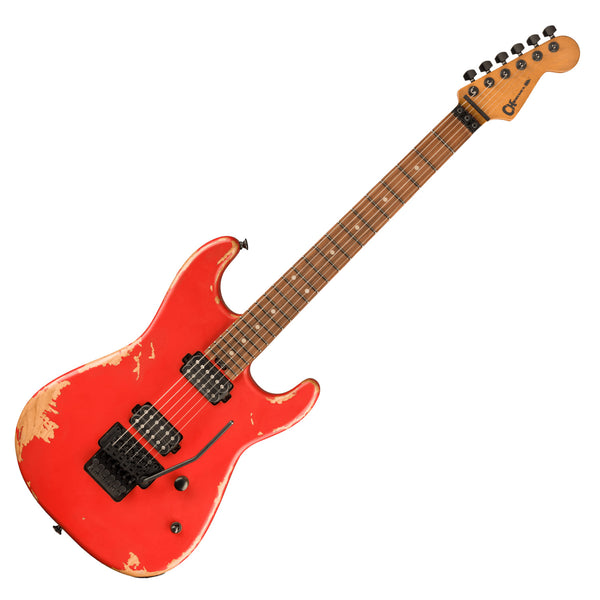 Charvel Pro-Mod Relic San Dimas Style 1 Electric Guitar HH FR PF Pau Ferro in Weathered Orange - 2965201380