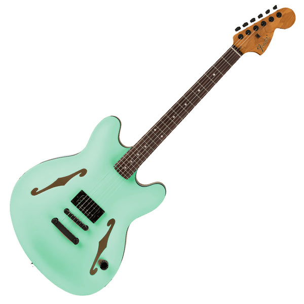 Fender Signature Tom Delonge Starcaster Electric Guitar in Satin Surf Green - 0262360557