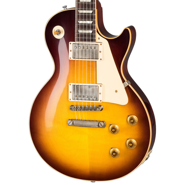 Gibson 1958 Les Paul Standard Reissue VOS Electric Guitar in Bourbon Burst w/Case - LPR58VOBBNH