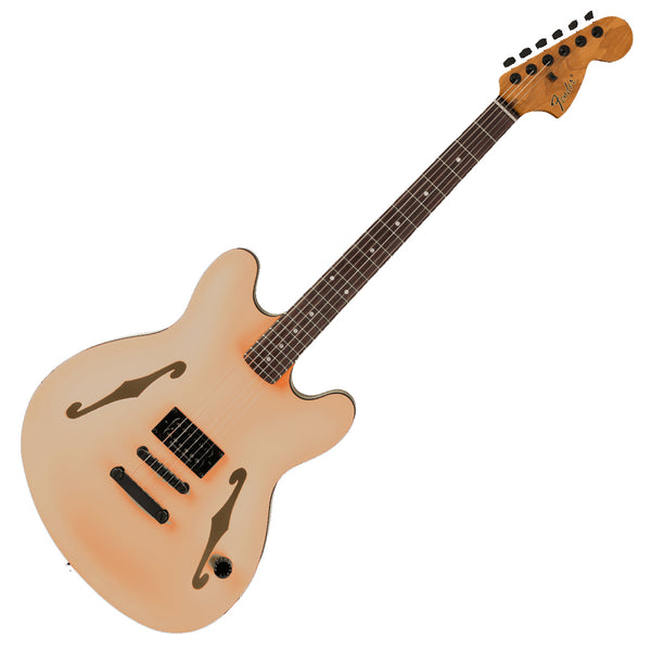 Fender Signature Tom Delonge Starcaster Electric Guitar in Satin Shoreline Gold - 0262360544