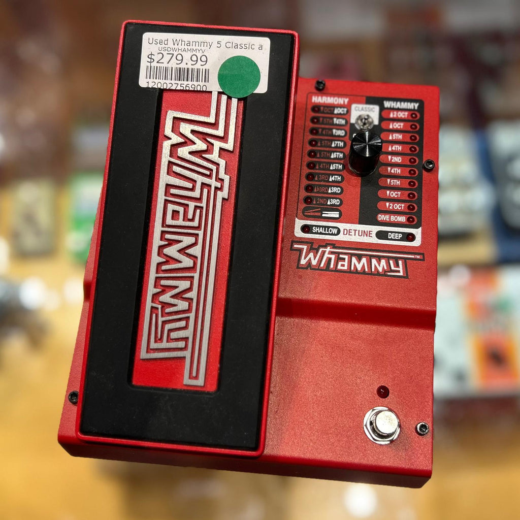USED SPECIAL! Digitech Whammy 5 Classic and Chord Pitch Shifting Pedal - USDWHAMMYV