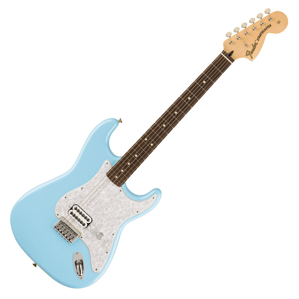Fender Limited Edition Signature Tom Delonge Stratocaster Electric Guitar Daphne Blue w/Dlx Gig Bag - 0148020304