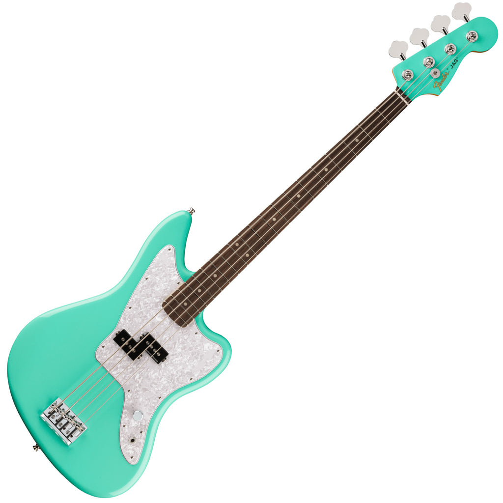 Fender Mark Hoppus Jaguar Electric Bass Rosewood Fingerboard in Sea Foam Green - 0149310349