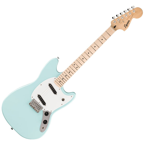 Squier Sonic Mustang Electric Guitar Maple in Daphne Blue - 0373652504