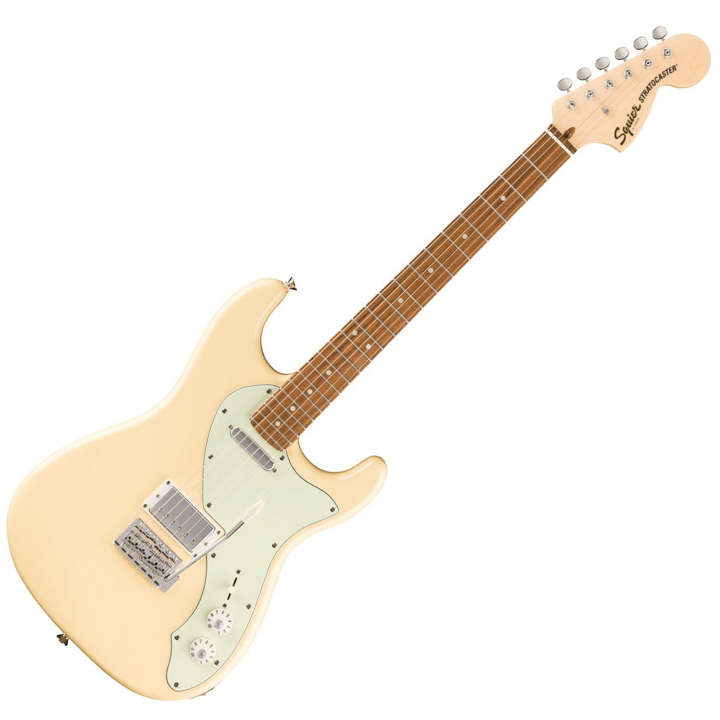 Squier Paranormal Stratocaster Deluxe Electric Guitar Laurel in Vintage White - 0377060541