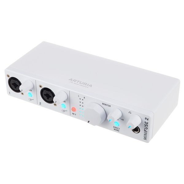 Arturia MiniFuse 2 Compact Stereo USB Audio Interface in White - MINIFUSE2WH